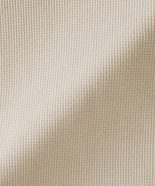 無印良品(ムジルシリョウヒン)の「婦人 ワッフル編みクルーネック長袖Tシャツ(Tシャツ/カットソー・レディース・キナリ/オートミール/ベージュ/ブラウン/ブラック/チャコールグレー・S/M/L/XL/XXL)」の9枚目の写真