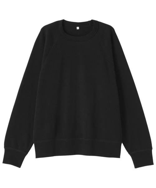 無印良品(ムジルシリョウヒン)の「婦人 ワッフル編みクルーネック長袖Tシャツ(Tシャツ/カットソー・レディース・キナリ/オートミール/ベージュ/ブラウン/ブラック/チャコールグレー・S/M/L/XL/XXL)」の11枚目の写真