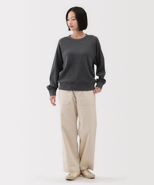 無印良品(ムジルシリョウヒン)の「婦人 ワッフル編みクルーネック長袖Tシャツ(Tシャツ/カットソー・レディース・キナリ/オートミール/ベージュ/ブラウン/ブラック/チャコールグレー・S/M/L/XL/XXL)」の13枚目の写真