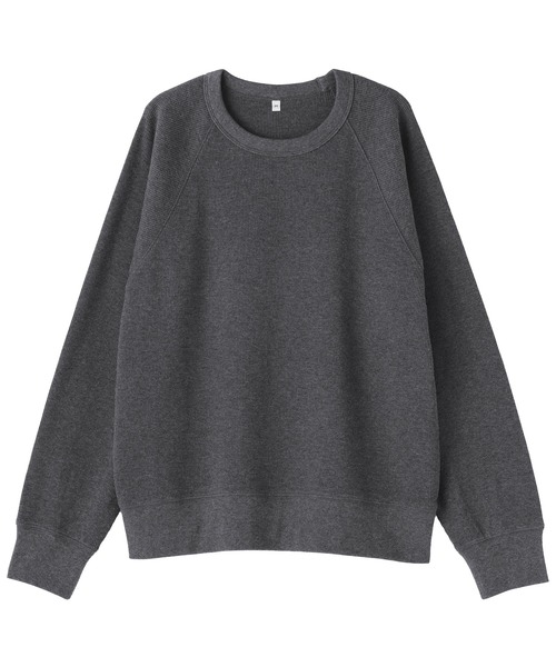 無印良品(ムジルシリョウヒン)の「婦人 ワッフル編みクルーネック長袖Tシャツ(Tシャツ/カットソー・レディース・キナリ/オートミール/ベージュ/ブラウン/ブラック/チャコールグレー・S/M/L/XL/XXL)」の14枚目の写真