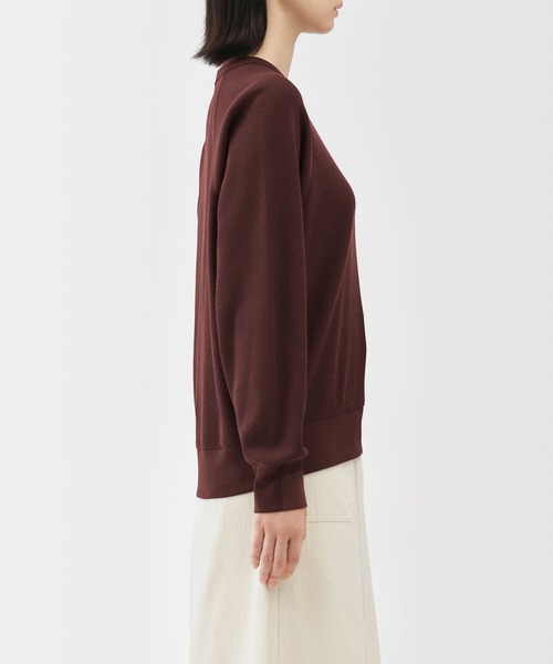 無印良品(ムジルシリョウヒン)の「婦人 ワッフル編みクルーネック長袖Tシャツ(Tシャツ/カットソー・レディース・キナリ/オートミール/ベージュ/ブラウン/ブラック/チャコールグレー・S/M/L/XL/XXL)」の17枚目の写真