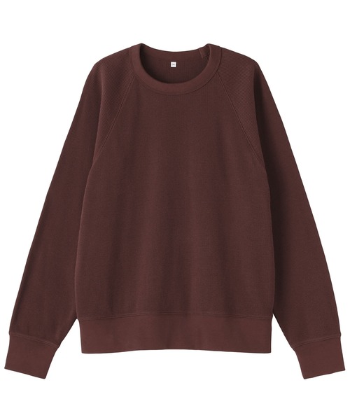 無印良品(ムジルシリョウヒン)の「婦人 ワッフル編みクルーネック長袖Tシャツ(Tシャツ/カットソー・レディース・キナリ/オートミール/ベージュ/ブラウン/ブラック/チャコールグレー・S/M/L/XL/XXL)」の20枚目の写真