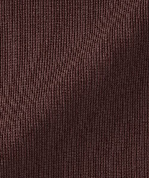 無印良品(ムジルシリョウヒン)の「婦人 ワッフル編みクルーネック長袖Tシャツ(Tシャツ/カットソー・レディース・キナリ/オートミール/ベージュ/ブラウン/ブラック/チャコールグレー・S/M/L/XL/XXL)」の21枚目の写真