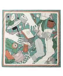 TXA(eB[GbNXG[)̐XD Printed Scarf(o_i/XJ[t)