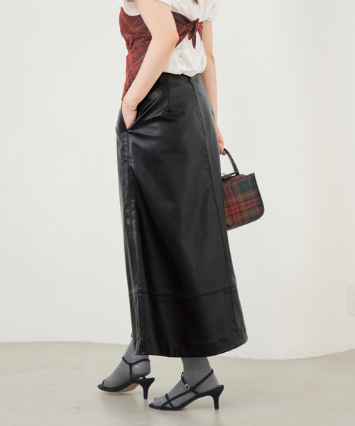 セール】フェイクレザーフレアスカート（スカート）｜IENA（イエナ）の