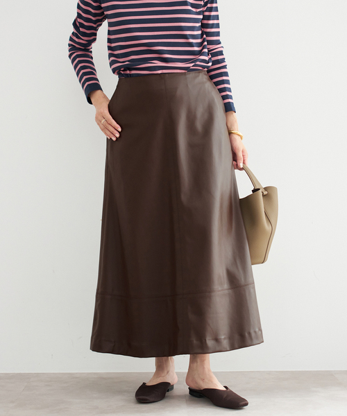 セール】フェイクレザーフレアスカート（スカート）｜IENA（イエナ）の