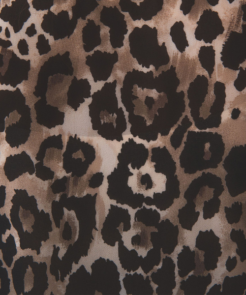 NARACAMICIE（ナラカミーチェ）の「【NARACAMICIE】ヒョウ柄フリル長袖ブラウス（シャツ/ブラウス・レディース・グレー/ブラウン・L/S/M）」の12枚目の写真