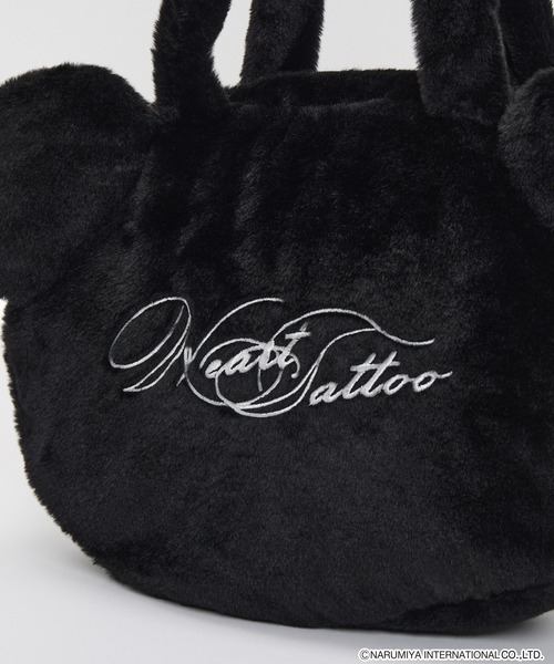 【完売品】Hearts Tattoo トートバッグ ブラック　エンジェルブルー モノトーンナカムラくん フェイスバッグ【ANGEL BLUE】（トートバッグ