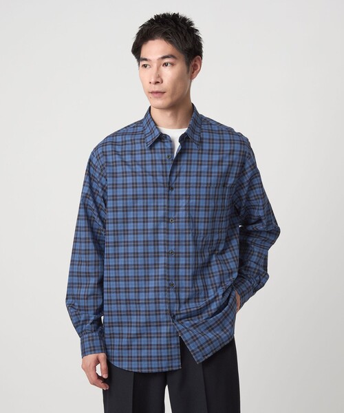 THOMAS MASON（トーマス メイソン）の「トーマスメイソン ジャストルーズ レギュラーカラー シャツ（シャツ/ブラウス・メンズ・コバルトブルー/ホワイト/ブラウン・S/M/L/XL/XXL）」の11枚目の写真