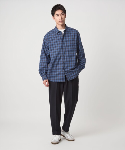 THOMAS MASON（トーマス メイソン）の「トーマスメイソン ジャストルーズ レギュラーカラー シャツ（シャツ/ブラウス・メンズ・コバルトブルー/ホワイト/ブラウン・S/M/L/XL/XXL）」の12枚目の写真