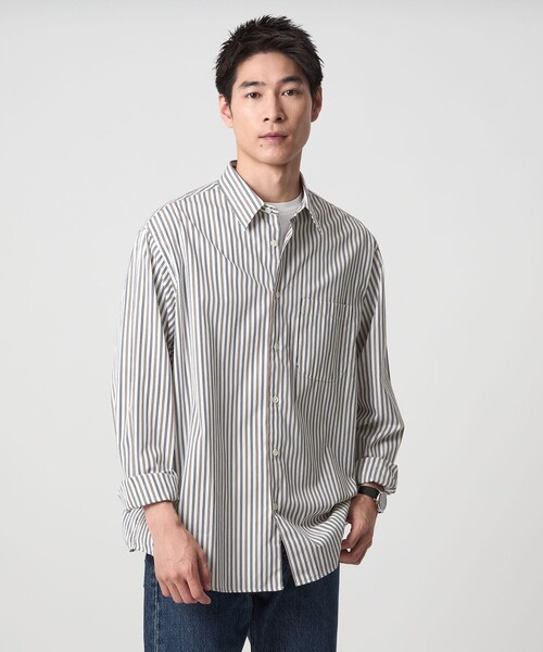 THOMAS MASON（トーマス メイソン）の「トーマスメイソン ジャストルーズ レギュラーカラー シャツ（シャツ/ブラウス・メンズ・コバルトブルー/ホワイト/ブラウン・S/M/L/XL/XXL）」の13枚目の写真