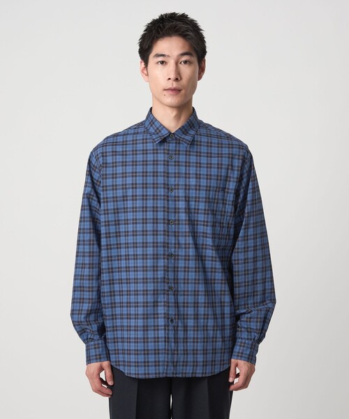 THOMAS MASON（トーマス メイソン）の「トーマスメイソン ジャストルーズ レギュラーカラー シャツ（シャツ/ブラウス・メンズ・コバルトブルー/ホワイト/ブラウン・S/M/L/XL/XXL）」の17枚目の写真