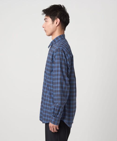 THOMAS MASON（トーマス メイソン）の「トーマスメイソン ジャストルーズ レギュラーカラー シャツ（シャツ/ブラウス・メンズ・コバルトブルー/ホワイト/ブラウン・S/M/L/XL/XXL）」の18枚目の写真