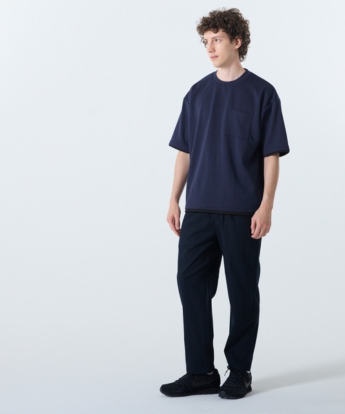coca(coca)(コカ)の「ソフトジャージレイヤード風半袖Tシャツ(Tシャツ/カットソー・メンズ・ライトグレー/グレイッシュベージュ/ブラック/ダークブルー・XL/M/L)」の12枚目の写真