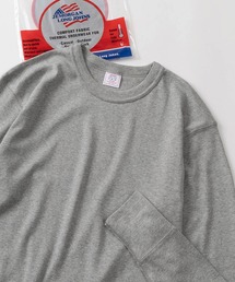 JEMORGAN（ジェーイーモーガン）の「【87】【JEMORGAN/ジェーイーモーガン】ワッフル/フライス クルーネック ロングスリーブ Tシャツ/無地Ｔ/パックT/インナーウェア（Tシャツ/カットソー）」