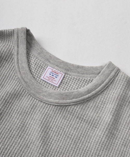 JEMORGAN（ジェーイーモーガン）の「【87】【JEMORGAN/ジェーイーモーガン】ワッフル/フライス クルーネック ロングスリーブ Tシャツ/無地Ｔ/パックT/インナーウェア（Tシャツ/カットソー・メンズ・ホワイト/ネイビー/ブラック/カーキ/オフホワイト/グレー/チャコールグレー/ダークグレー/ブラック系その他/ホワイト系その他/グレー系その他・S/M/L/XL）」の15枚目の写真