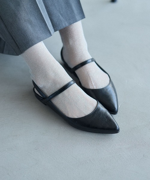 LEPSIM(レプシィム)の「ポインテッドフラットミュール 578015(パンプス・レディース・ガンメタ/ブラック・LARGE/MEDIUM)」の22枚目の写真