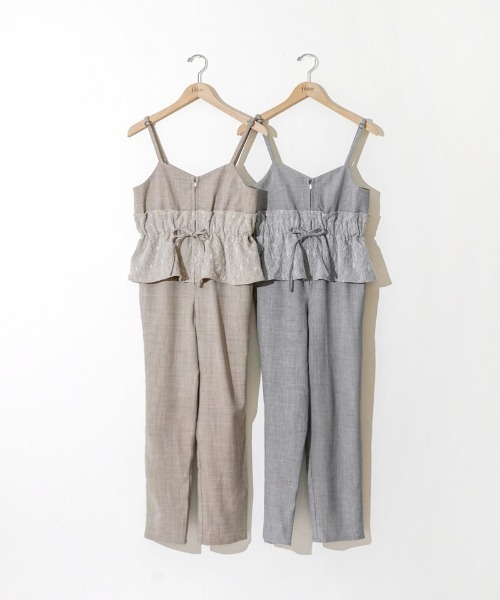 flower(フラワー)の「レディーフレアロンパース(つなぎ/オールインワン・レディース・グレー/ブラウン・FREE)」の22枚目の写真