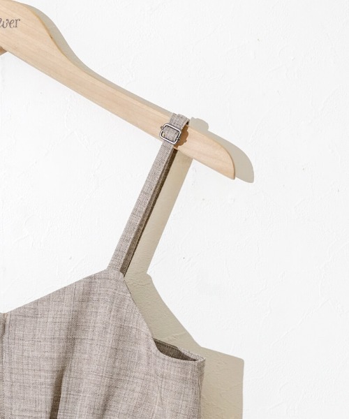 flower(フラワー)の「レディーフレアロンパース(つなぎ/オールインワン・レディース・グレー/ブラウン・FREE)」の16枚目の写真