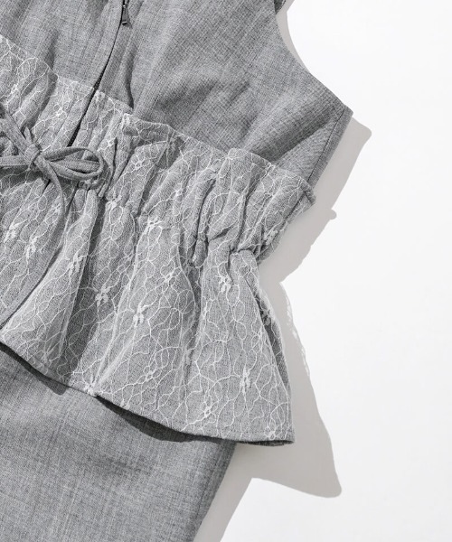 flower(フラワー)の「レディーフレアロンパース(つなぎ/オールインワン・レディース・グレー/ブラウン・FREE)」の13枚目の写真