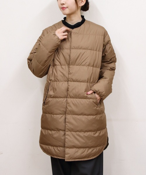 ORCIVAL/オーシバル ラウンドネックロングコート ROUND NECK LONG COAT