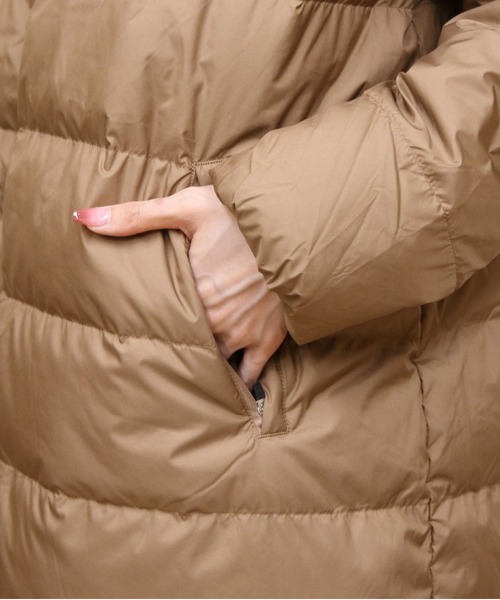 ORCIVAL（オーシバル）の「ORCIVAL/オーシバル　ラウンドネックロングコート　ROUND NECK LONG COAT　OR-A0602 DPR（ダウンジャケット/コート・レディース・オリーブ/ブラック/キャメル・2）」の15枚目の写真