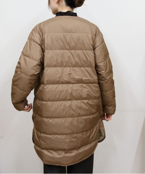 ORCIVAL（オーシバル）の「ORCIVAL/オーシバル　ラウンドネックロングコート　ROUND NECK LONG COAT　OR-A0602 DPR（ダウンジャケット/コート・レディース・オリーブ/ブラック/キャメル・2）」の18枚目の写真