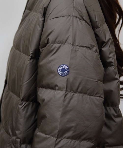 ORCIVAL（オーシバル）の「ORCIVAL/オーシバル　ラウンドネックロングコート　ROUND NECK LONG COAT　OR-A0602 DPR（ダウンジャケット/コート・レディース・オリーブ/ブラック/キャメル・2）」の22枚目の写真