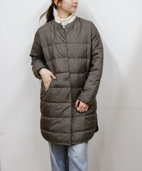 ORCIVAL/オーシバル ラウンドネックロングコート ROUND NECK LONG COAT