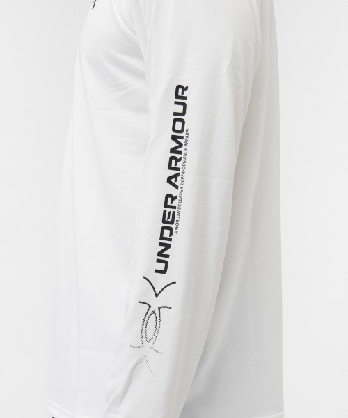 UNDER ARMOUR（アンダーアーマー）の「【別注】アンダーアーマー  UAテック ロゴ グラフィック ロングスリーブ Tシャツ 限定コラボ（Tシャツ/カットソー・メンズ・ブラック/ブルー/ホワイト・S/M/L/LL/3L）」の8枚目の写真