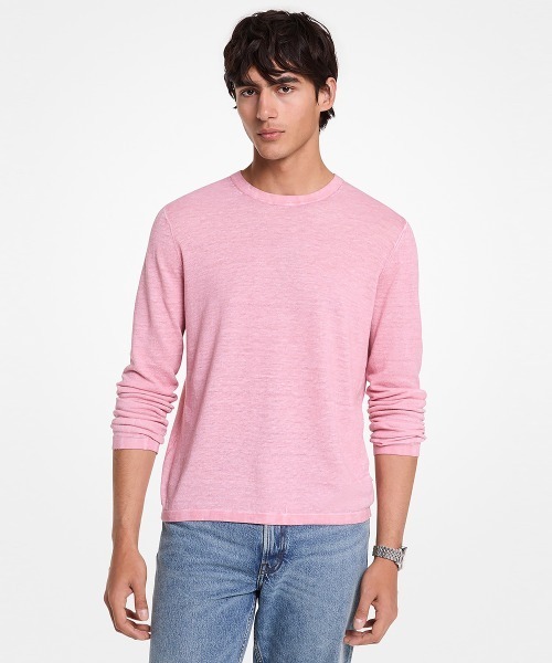 MICHAEL KORS(マイケルコース)の「コールドダイ クルーネック セーター(ニット/セーター・メンズ・ピンク系・M/L/S/XL)」の1枚目の写真