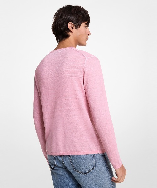 MICHAEL KORS(マイケルコース)の「コールドダイ クルーネック セーター(ニット/セーター・メンズ・ピンク系・M/L/S/XL)」の2枚目の写真