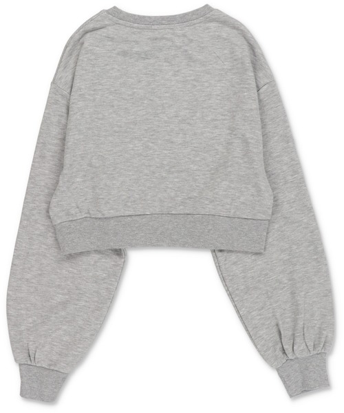 SPINNS（スピンズ）の「旬見え☆デニム貼り付けロゴショートスウェット（スウェット・レディース・ブラック/レッド/オートミール/杢グレー・ONESIZE）」の15枚目の写真