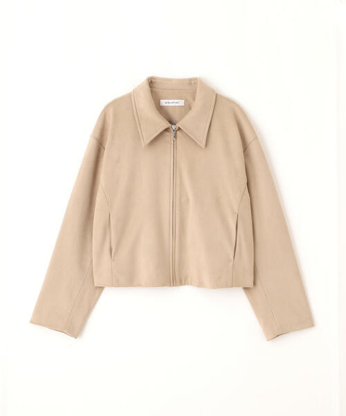 NATURAL BEAUTY BASIC(ナチュラルビューティーベーシック)の「◇【Oggi掲載】ステンカラーフェイクスエードブルゾン(ブルゾン・レディース・ブラウン/ベージュ/チャコールグレー・SMALL/MEDIUM)」の13枚目の写真