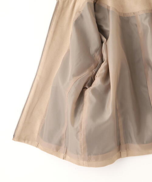 NATURAL BEAUTY BASIC(ナチュラルビューティーベーシック)の「◇【Oggi掲載】ステンカラーフェイクスエードブルゾン(ブルゾン・レディース・ブラウン/ベージュ/チャコールグレー・SMALL/MEDIUM)」の9枚目の写真