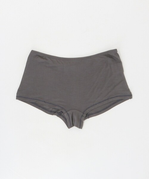 Steven Alan(スティーブンアラン)の「<COCOONA SKINWEAR>BOXER SHORTS/ショーツ(ショーツ・レディース・ベージュ/ダークグレー・1)」の2枚目の写真