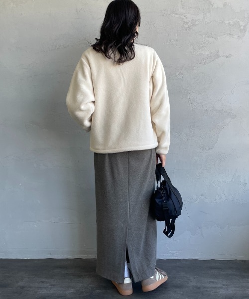 KELTY（ケルティ）の「[KELTY/ケルティ] 別注 クルーネック フリースカーディガン（ノーカラージャケット・レディース・チャコールグレー/ブルー/アイボリー・S/M）」の18枚目の写真