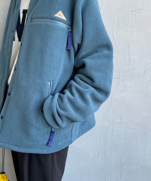 KELTY（ケルティ）の「[KELTY/ケルティ] 別注 クルーネック フリースカーディガン（ノーカラージャケット・レディース・チャコールグレー/ブルー/アイボリー・S/M）」の22枚目の写真