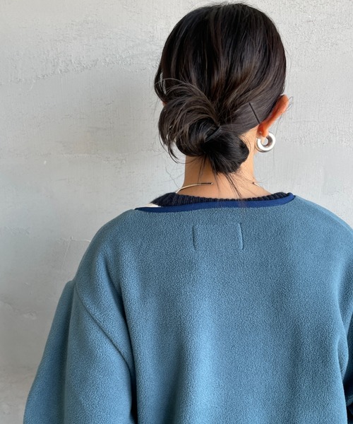 KELTY（ケルティ）の「[KELTY/ケルティ] 別注 クルーネック フリースカーディガン（ノーカラージャケット・レディース・チャコールグレー/ブルー/アイボリー・S/M）」の21枚目の写真