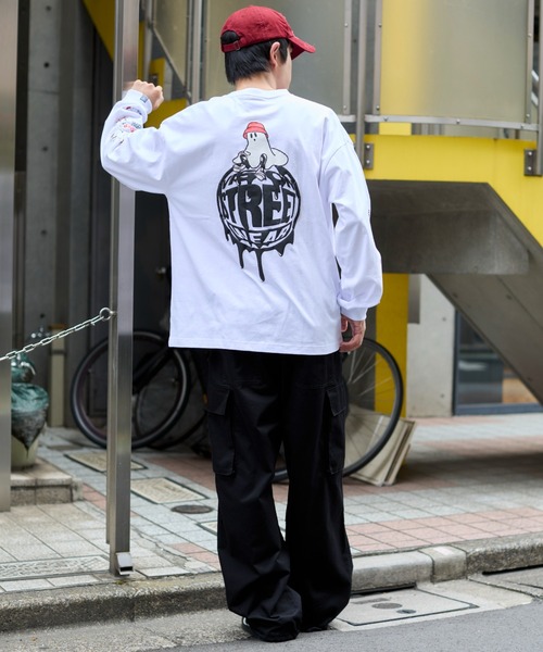 VISION STREET WEAR（ヴィジョンストリートウェア）の「∴WEGO/VISION別注ゴーストグラフィックT（Tシャツ/カットソー・メンズ・ブラック/ホワイト・MEDIUM/LARGE）」の4枚目の写真