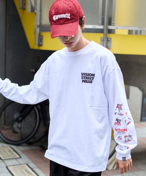VISION STREET WEAR（ヴィジョンストリートウェア）の「∴WEGO/VISION別注ゴーストグラフィックT（Tシャツ/カットソー・メンズ・ブラック/ホワイト・MEDIUM/LARGE）」の9枚目の写真