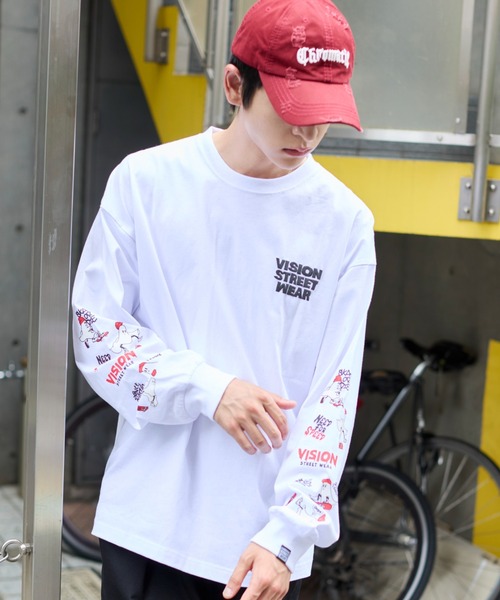 VISION STREET WEAR（ヴィジョンストリートウェア）の「∴WEGO/VISION別注ゴーストグラフィックT（Tシャツ/カットソー・メンズ・ブラック/ホワイト・MEDIUM/LARGE）」の10枚目の写真