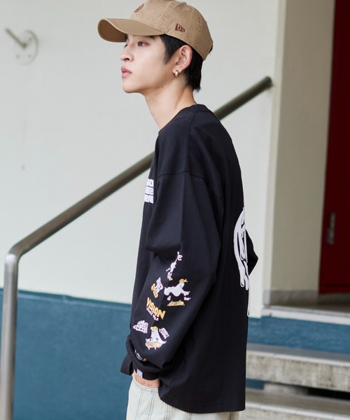 VISION STREET WEAR（ヴィジョンストリートウェア）の「∴WEGO/VISION別注ゴーストグラフィックT（Tシャツ/カットソー・メンズ・ブラック/ホワイト・MEDIUM/LARGE）」の15枚目の写真