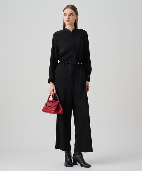 ANAYI(アナイ)の「ストレッチサテンタイ付き ブラウス〈セットアップ対応商品〉(シャツ/ブラウス・レディース・ベージュ/ブラウン/ブラック・38)」の16枚目の写真