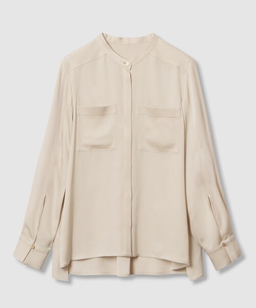 ANAYI(アナイ)の「ストレッチサテンタイ付き ブラウス〈セットアップ対応商品〉(シャツ/ブラウス・レディース・ベージュ/ブラウン/ブラック・38)」の20枚目の写真