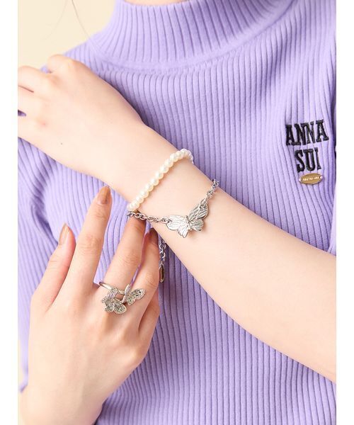 LILY BROWN(リリーブラウン)の「【LILY BROWN ×ANNA SUI】バタフライリング(リング・レディース・ゴールド/シルバー・F)」の6枚目の写真