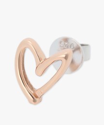 ハート シングルピアス