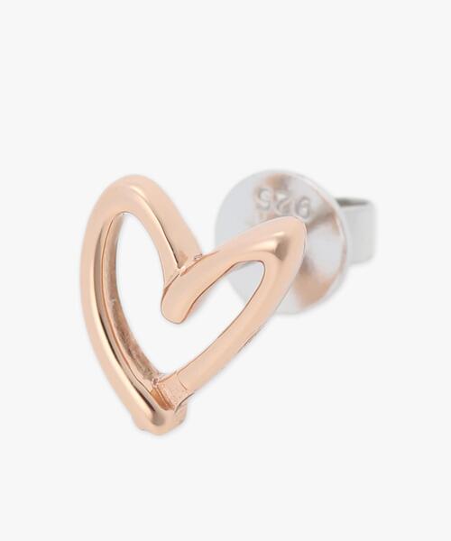 ハート シングルピアス（ピアス（両耳用））｜agnes b