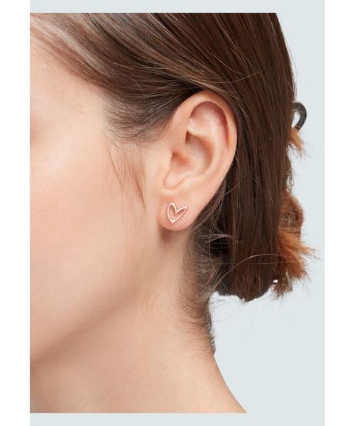 【新品未使用】agnes b. ゴールド/ハート/ピアス ハート ピアス 