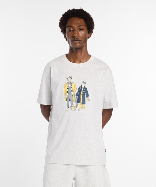 NEW BALANCE(ニューバランス)の「Athletics ネバーエイジショートスリーブTシャツ(Tシャツ/カットソー・メンズ・ブラック/ライトグレー・SMALL/MEDIUM/LARGE/X-LARGE/XX-LARGE)」の1枚目の写真